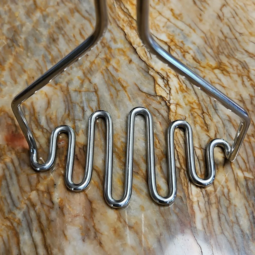 Silver Metal Potato Masher